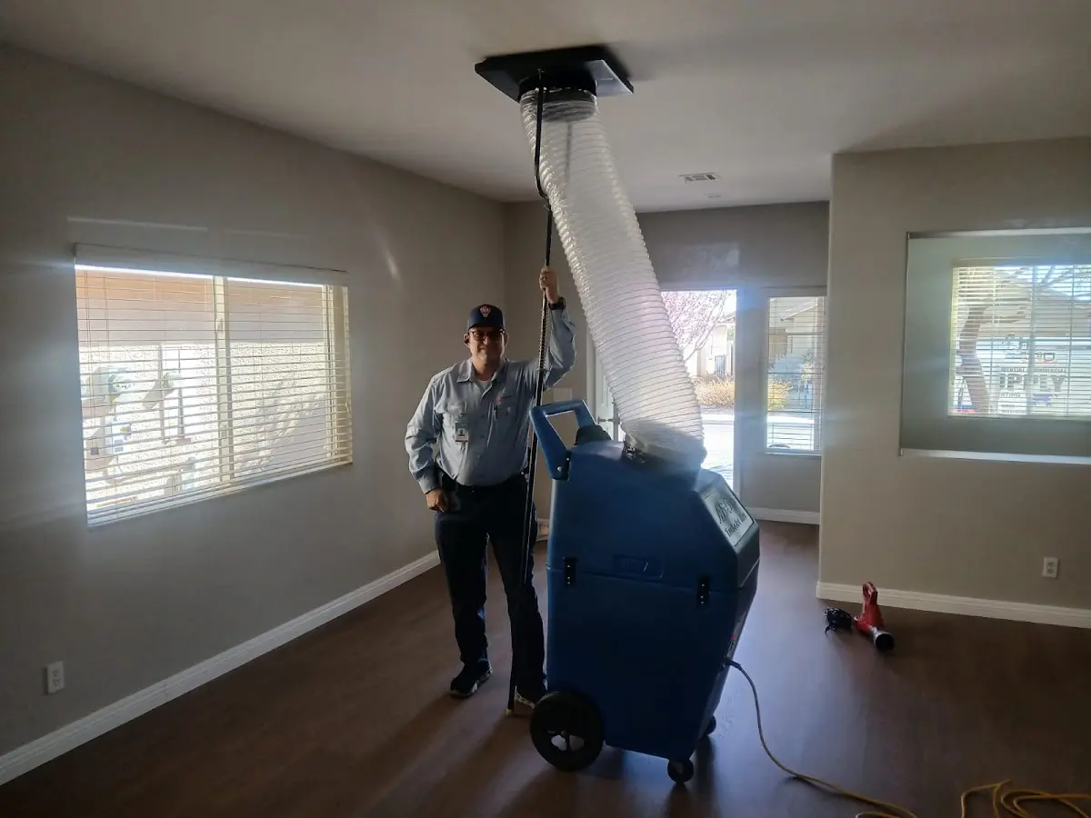 Professional Dryer Vent Cleaning work inside a Fruit Heights home
